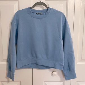 Zara long sleeve crop sweatshirt